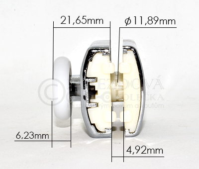 pojezdové kolečko ke sprchovému koutu M01B - velikost 2