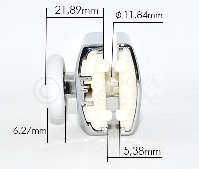 pojezdové kolečko ke sprchovému koutu M01B - velikost 2
