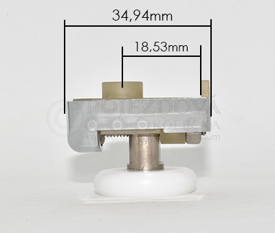 pojezdové kolečko ke sprchovému koutu B50horn - velikost kolečka 2